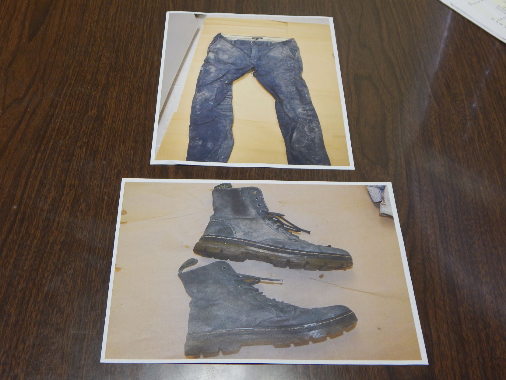 unidentified man's clothing